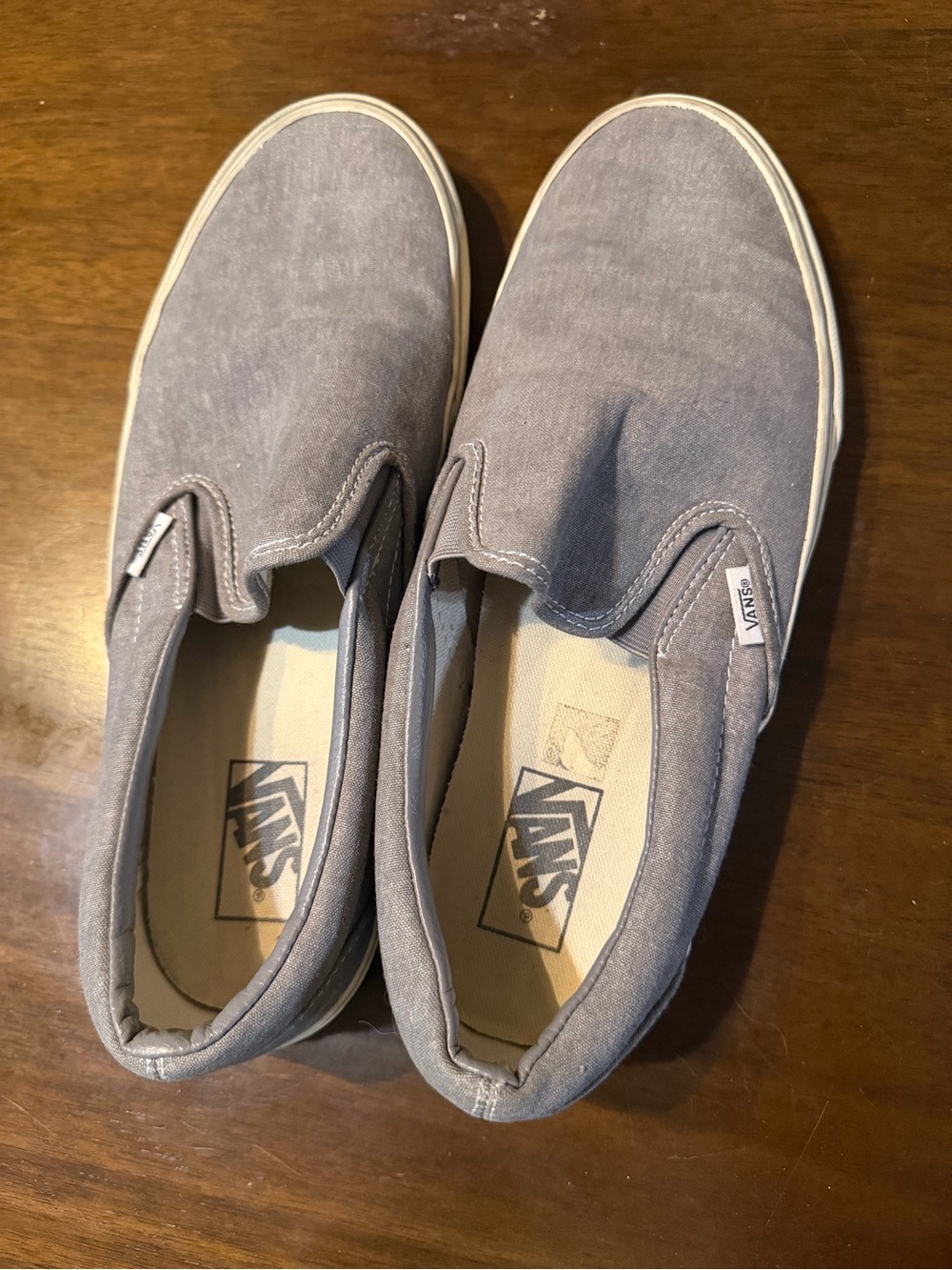 Vans Slip-On Canvas Loafers in Gray size 11.5 - Picture 2 of 14